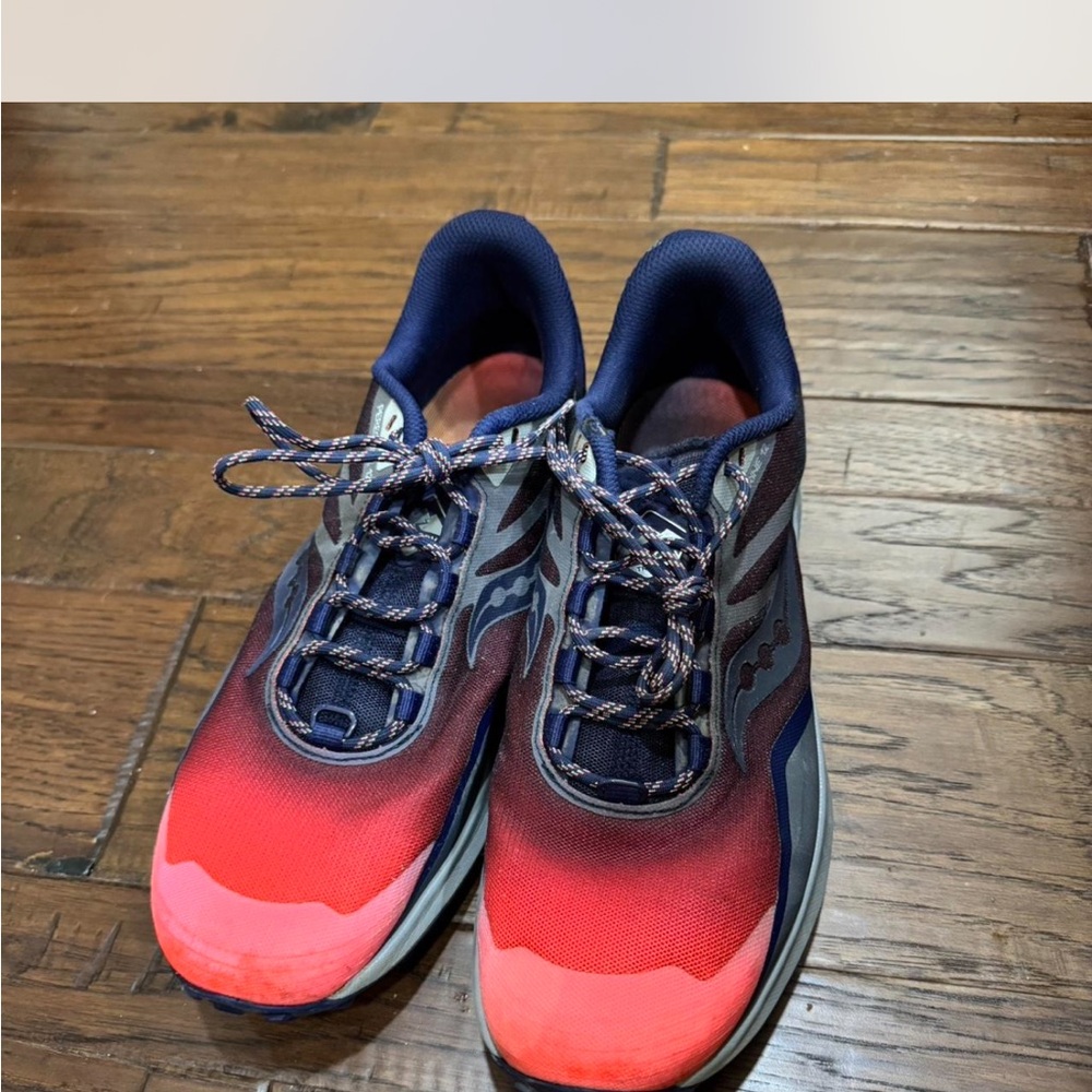 Saucony Men's Athletic Shoes - Red and Navy